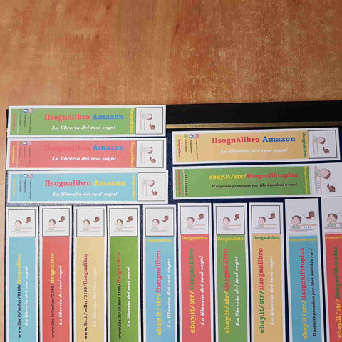 Lotto 16 SEGNALIBRI da collezione BOOKMARK segnalibro ilsognalibro cartoncino