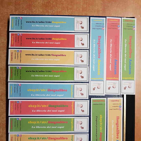 Lotto 16 SEGNALIBRI da collezione BOOKMARK segnalibro ilsognalibro cartoncino