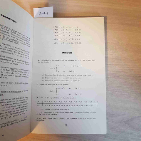 STATISTIQUES COMMENTEES - REEB, FUCHS - GAUTHIER VILLARS - 1967