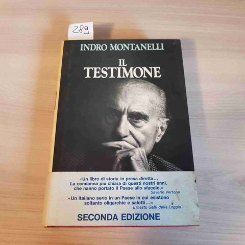 IL TESTIMONE - INDRO MONTANELLI - LONGANESI - 1992