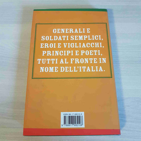 GUERRA ITALIANI IN TRINCEA DA CAPORETTO A SALO' - SILVIO BERTOLDI 1°ed. RIZZOLI