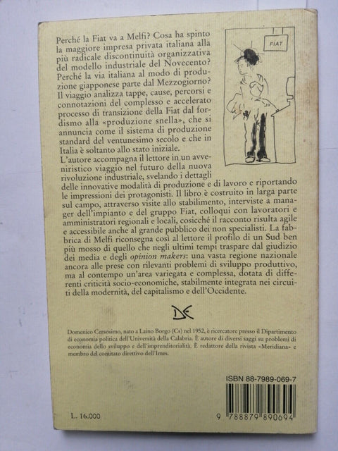 Viaggio a Melfi: La Fiat oltre il fordismo - Cersosimo 1994 Donzelli STELLANTIS
