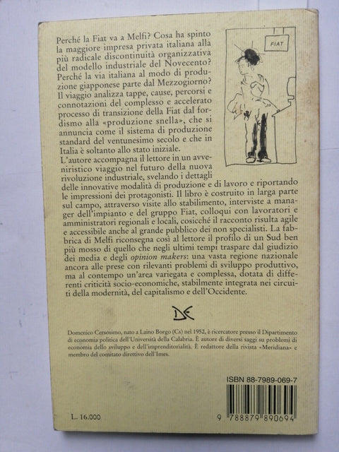 Viaggio a Melfi: La Fiat oltre il fordismo - Cersosimo 1994 Donzelli (2792e