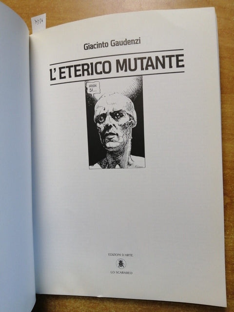 GIACINTO GAUDENZI - L'eterico mutante LO SCARABEO fumetto science fiction(