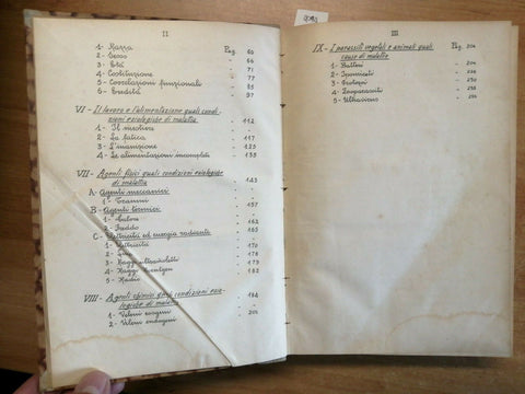 APPUNTI LEZIONI DI PATOLOGIA GENERALE - 3 TOMI IN 1 VOL. 1933 G. GUERRINI (