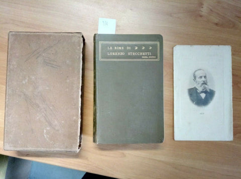 LE RIME DI LORENZO STECCHETTI 1905 ZANICHELLI CON COFANETTO (934)