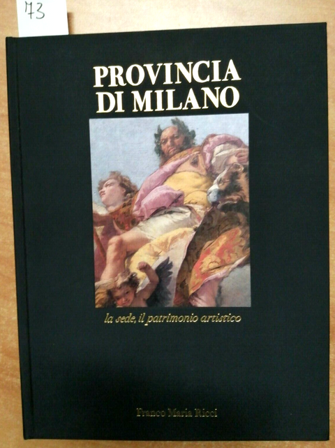 PROVINCIA DI MILANO LA SEDE IL PATRIMONIO ARTISTICO 1988 FRANCO MARIA RICCI