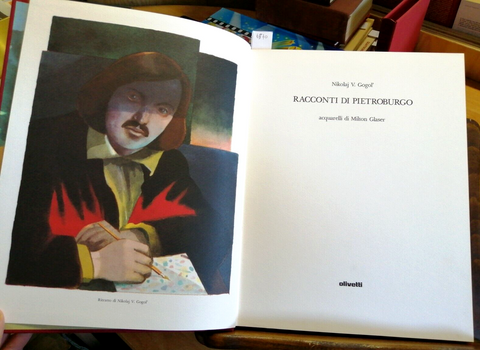 NIKOLAJ GOGOL' - RACCONTI DI PIETROBURGO 1987 ACQUARELLI M. GLASER OLIVETTI