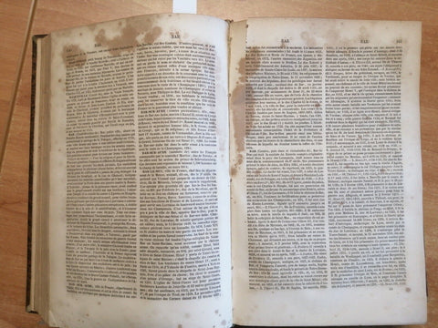 D'Harmonville 1842 Dictionnaire des dates des faits des lieux... 2 VOLUMI