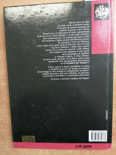 I CAVALIERI DEL TEMPIO Role Game 1990 librogame 1ed. EL - giochi di ruolo