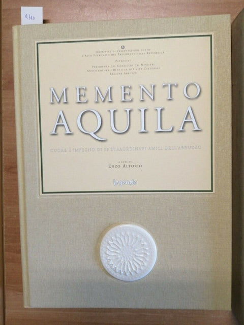 MEMENTO AQUILA - ENZO ALTORIO - LEGENDA - 2010 - TERREMOTO ABRUZZO 2009 - (