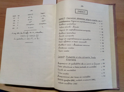 LEZIONI DI MATEMATICA FINANZIARIA ENRICO LENZI GUF MUSSOLINI INTROVABILE!!! 430