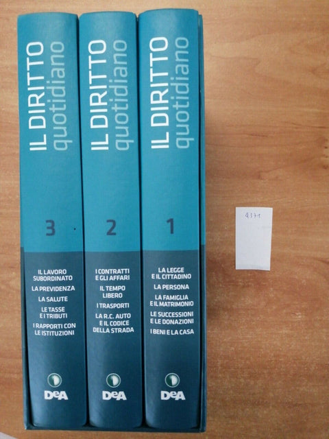 IL DIRITTO QUOTIDIANO - 3 VOLUMI + COFANETTO - 2006 - DE AGOSTINI - (4371