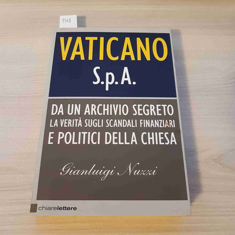 VATICANO S.P.A. - GIANLUIGI NUZZI - 2009 chiarelettere