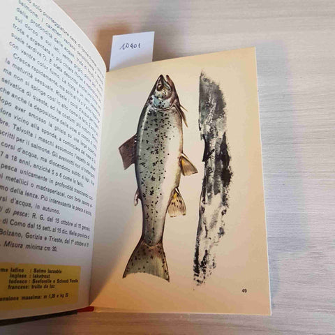 PESCA IN ACQUA DOLCE - TONY BURNAND - MONDADORI - 1963 ittica pesci