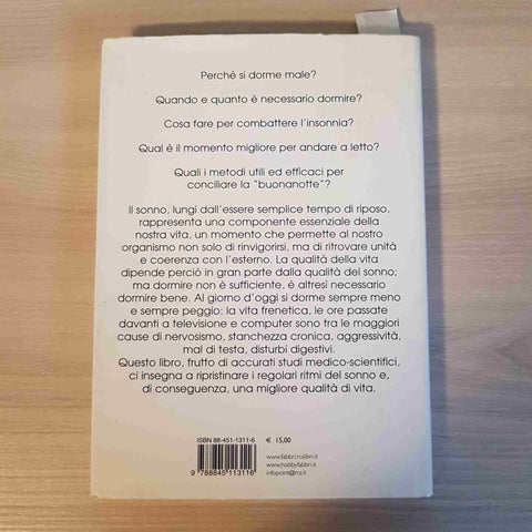 SAPER DORMIRE metodi per conciliare il sonno DANIELLE TESZNER - FABBRI - 2005