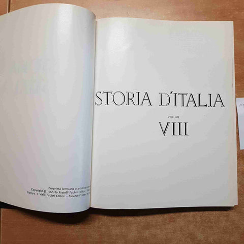 STORIA D'ITALIA volume 8 FABBRI 1965 BIANCHI CHIERICI