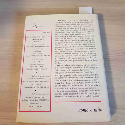 QUETZALCOATL IL SERPENTE PIUMATO aztechi LAURETTE SEJOURNE' 1959 IL SAGGIATORE