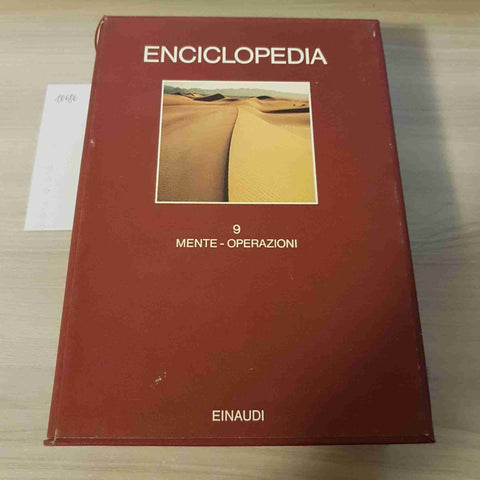 MENTE OPERAZIONI 9 - ENCICLOPEDIA - EINAUDI - 1980