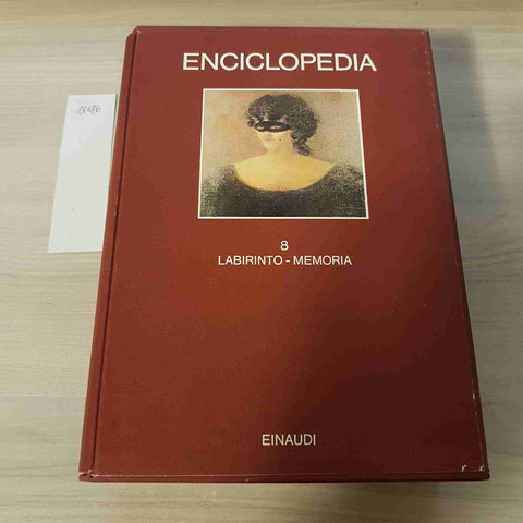 LABIRINTO MEMORIA 8 - ENCICLOPEDIA - EINAUDI - 1979