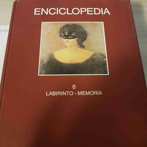 LABIRINTO MEMORIA 8 - ENCICLOPEDIA - EINAUDI - 1979