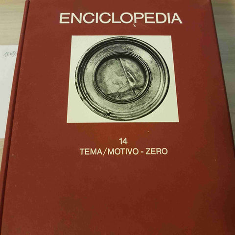 TEMA/MOTIVO ZERO 14 - ENCICLOPEDIA - EINAUDI - 1981