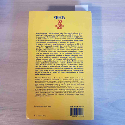 EBLA - PETTINATO - RUSCONI LIBRI - 1994 siria