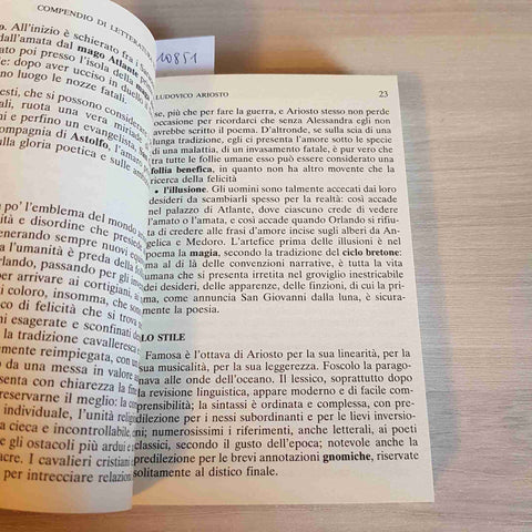 COMPENDIO DI LETTERATURA ITALIANA II DAL CINQUECENTO AL SETTECENTO- NEWTON -2001