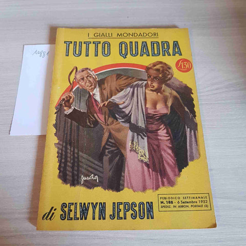 TUTTO QUADRA 188 - SELWYN JEPSON - MONDADORI - 1952