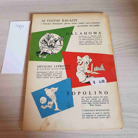 TESTA O CROCE 186 - JUDSON PHILLIPS - MONDADORI - 1952