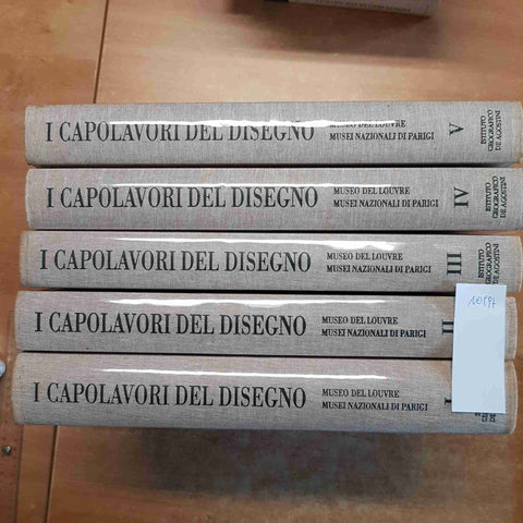 I CAPOLAVORI DEL DISEGNO AL MUSEO DEL LOUVRE completo 5 volumi DE AGOSTINI 1997