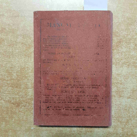 Manuali Hoepli LETTERATURA GRECA 1890 VIGILIO INAMA 7° edizione