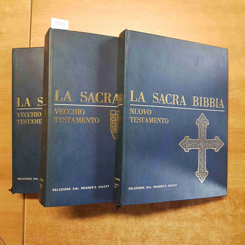 LA SACRA BIBBIA VECCHIO E NUOVO TESTAMENTO 3 volumi SELEZIONE READER'S DIGEST