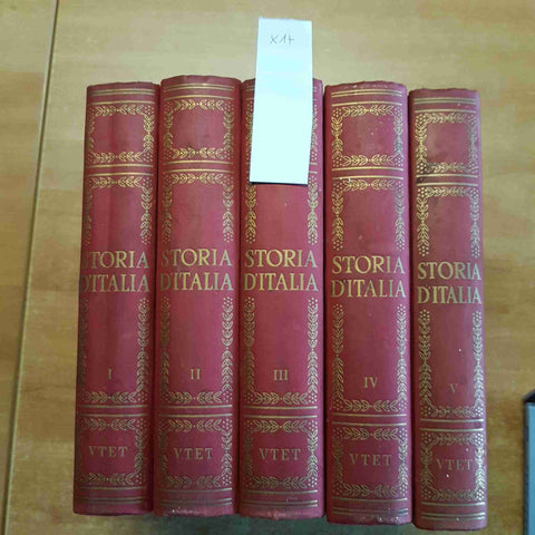 STORIA D'ITALIA Nino Valeri COMPLETA IN 5 VOLUMI UTET 1959 illustrato