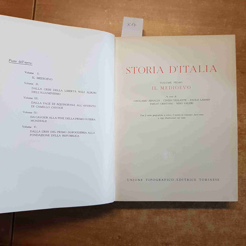 STORIA D'ITALIA Nino Valeri COMPLETA IN 5 VOLUMI UTET 1959 illustrato