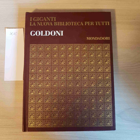 GOLDONI - I GIGANTI LA NUOVA BIBLIOTECA PER TUTTI - MONDADORI - 1969