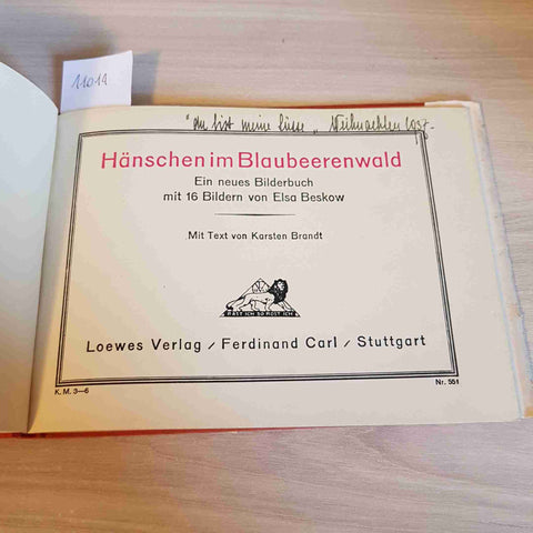 HANSCHEN IM BLAUBEERENWALD - Karsten Brandt - LOEWES VERLAG