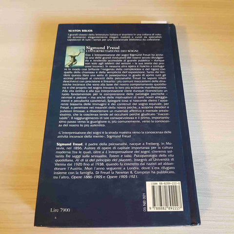 L'INTERPRETAZIONE DEI SOGNI - SIGMUND FREUD - NEWTON & COMPTON - 1999