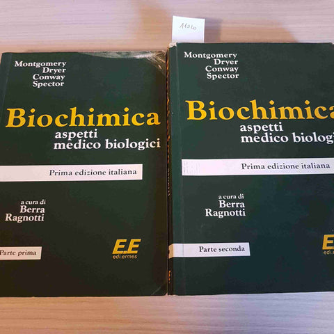 BIOCHIMICA ASPETTI MEDICO BIOLOGICI parte prima + seconda MONTGOMERY, DRYER-1976