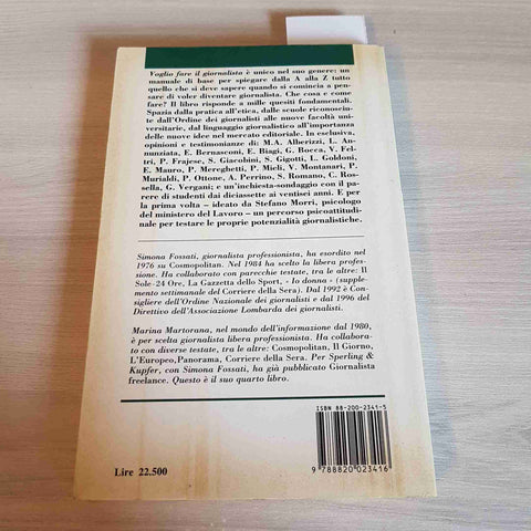 VOGLIO FARE IL GIORNALISTA - SIMONA FOSSATI, MARTORANA - SPERLING & KUPFER