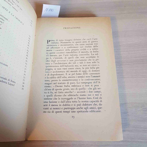 IN ITALIA, L'ARTE HA DA ESSERE ITALIANA? - UGO OJETTI - MONDADORI - 1942