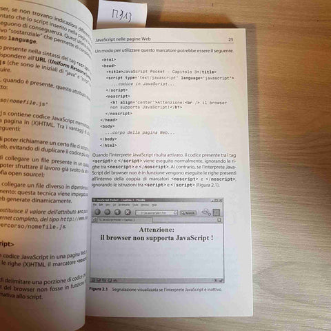 JAVASCRIPT - GUIDA TASCABILE AL LINGUAGGIO DI PROGRAMMAZIONE - SAVERIO RUBINI