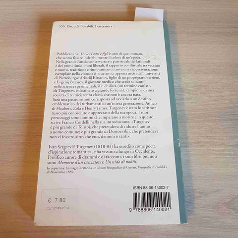PADRI E FIGLI - IVAN TURGENEV - EINAUDI - 1998