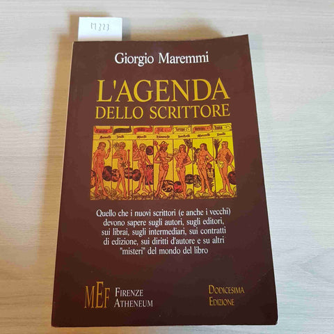 L'AGENDA DELLO SCRITTORE - GIORGIO MAREMMI - MEF - 2004 nuovi autori editori