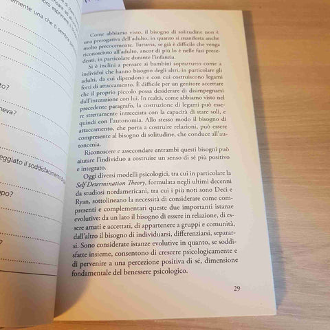 IN SOLITUDINE SENTIRSI ED ESSERE SOLI NEL PERCORSO EVOLUTIVO - PAOLA CORSANO