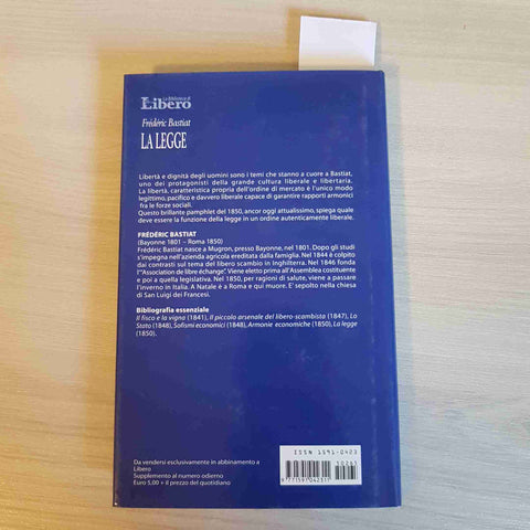 LA LEGGE - FREDERIC BASTIAT - LIBERO - 2005