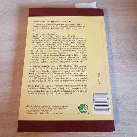 STORIA DELLA MIA FUGA DAI PIOMBI - CASANOVA - NEWTON - 1993