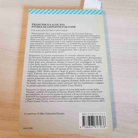 STORIA DI GIOVANNI FALCONE - FRANCESCO LA LICATA - FELTRINELLI - 2010