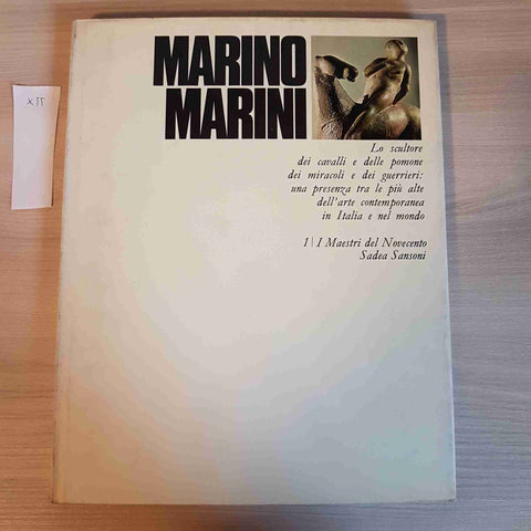 MARINO MARINI - I MAESTRI DEL NOVECENTO - SADEA SANSONI - 1968