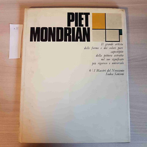 PIET MONDRIAN - I MAESTRI DEL NOVECENTO - SADEA SANSONI - 1969